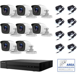 Kit videosorveglianza Hikvision dvr 8 canali 8 telecamere 4 mpx