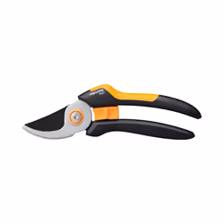 Fiskars Solid M P321, Bypass, Plastica, Nero, Arancione, Acciaio, Nero/Acciaio inossidabile, 201 mm
