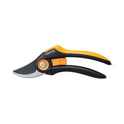 Fiskars Plus P521 cesoia da potatura Bypass Nero, Arancione