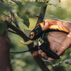 Fiskars Plus PowerLever P721 cesoia da potatura Bypass Nero, Arancione - Vista aggiuntiva 4