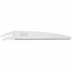 Lama dritta 24 cm. Doppi denti da 2,5 mm. Ideale per legno verde o morto, alberi da frutto e cortecce tenere.