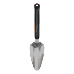 Fiskars Xact Cazzuola da giardino Acciaio inox Nero, Acciaio inox