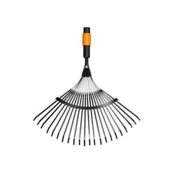 Fiskars - QuikFit 1000644 - Scopa per foglie 20 denti larghezza 56 cm nero/arancione