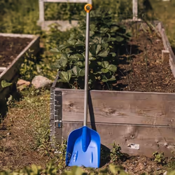 Fiskars 1001421 pala e paletta da giardiniere Pala per neve Plastica Blu, Argento - Vista aggiuntiva 6