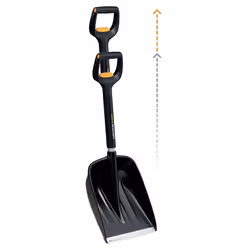 Fiskars 1057187 pala e paletta da giardiniere Pala per neve Metallo Nero, Argento - Vista aggiuntiva 4