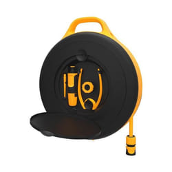 Fiskars Waterhweel S Avvolgitubo da terra Nero, Arancione