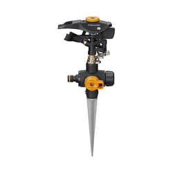 Fiskars 1027029 irrigatore Sistema di spruzzo d'acqua a pulsazione Metallo Nero, Arancione