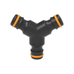 Fiskars 1027070 raccordo e adattatore per tubo Connettore per tubo Polipropilene (PP), Gomma Nero, Arancione 1 pz