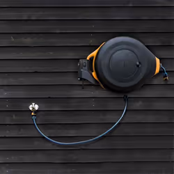 Fiskars 1027095 supporto per tubo Fibra, Metallo Nero
