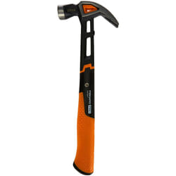 Fiskars Martello universale IsoCore L con granchio curvo, Lunghezza: 34 cm, Peso: 779 g, Nero/Arancione, 1027203