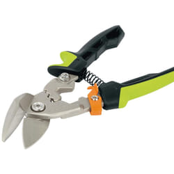 Fiskars - Cesoie per lamiere, Taglio offset a destra, Fino al 40% di potenza in più, Lunghezza 25,2 cm, Acciaio trattato termicamente/Plastica,