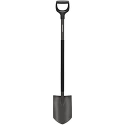 Fiskars - Vanga a Punta, Vanga per Terreni Duri e Sassosi, Lunghezza: 125 cm, Acciaio al Boro di Ottima Qualità, Grigio/Nero, Ergonomic, 1070639