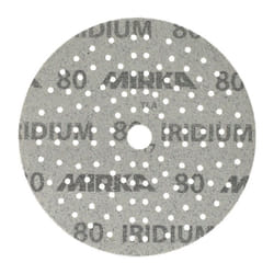 Disco abrasivo adesivo iridium Grip 121L 150mm K.80 f.HO/metallo/vernice/co. (Per 100)