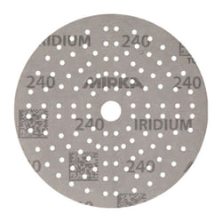 Disco adesivo IRIDIUM Grip 121L 150mm K.240 f.HO/metallo/lacca/co. (Per 100)