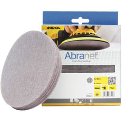 Abranet dischi abrasivi a rete ø 150mm a strappo / grana P120 / 10 pz / Adatto a tutte le levigatrici rotorbitali e levigatrici da 150mm / per