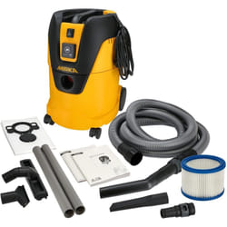 Aspiratore industriale a umido e a secco 25 litri , tubo di aspirazione , potenza 1000 w, incl. adattatore per levigatrici set di ugelli - Mirka