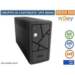 Ups gruppo di continuita' Keen 600 360 watt 600VA avr 2 prese schuko