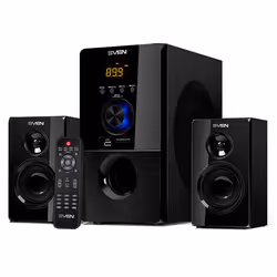 SVEN MS-2050, 2.1 canali, 55 W, PC/PC portatile, Nero, MDF, IR