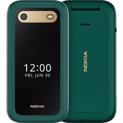 Nokia 2660 Flip, A conchiglia, Doppia SIM, 7,11 cm (2.8"), 0,3 MP, 1450 mAh, Verde