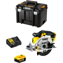 Dewalt - Sega Circolare DCS391P1 (1 x 5,0 Ah + DCB115 + tstak vi)
