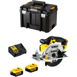 Dewalt - Sega Circolare DCS391P2 (2 x 5,0 Ah + DCB115 + tstak vi)