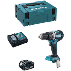Makita - Trapano a Percussione DHP484RTJ1 (1 x 5,0 Ah + DC18RC + makpac 2)