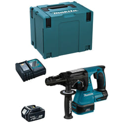 Makita - Tassellatore DHR243RTJ1 (1 x 5,0 Ah + DC18RC + makpac 4)