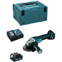 Makita - Mini-Smerigliatrice DGA504RTJ1 (1 x 5,0 Ah + DC18RC + makpac 3)