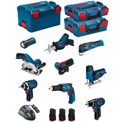 Bosch - Kit 12V BMK9-28AD3 (gsr 12V-15+GTB 12V-11+GDR 12V-105+GWS 12V-76+GST 12V-70+GKS 12V-26+GOP 12V-28+GSA 12V-14+GLI 12V-80)