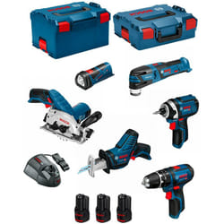 Bosch - Kit 12V BMK6-28BD3 (gsb 12V-15+GDR 12V-105+GKS 12V-26+GOP 12V-28+GSA 12V-14+GLI 12V-80+3 x 2,0Ah+GAL1230CV)