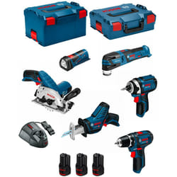 Bosch - Kit 12V BMK6-28AD3 (gsr 12V-15+GDR 12V-105+GKS 12V-26+GOP 12V-28+GSA 12V-14+GLI 12V-80+3 x 2,0 Ah+GAL1230CV )