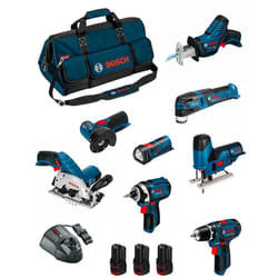 Bosch - Kit BMKB8-28BD3 (GSR12V-15+GDR12V-105+GKS12V-26+GWS12V-76+GST12V-70+GOP12V-28+GSA12V-14+GLI12V-80+3x2,0Ah+GAL1230CV+HDBAG)