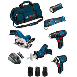 Bosch - Kit BMKB6-28BD3 (gsb 12V-15 + gdr 12V-105 + gks 12V-26 + gop 12V-28 + gsa 12V-14 + gli 12V-80 + 3x2,0Ah +GAL1230CV +hdbag)