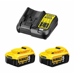 Dewalt - Power Set (2 x 18V 5,0 Ah + DCB107)