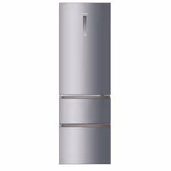 Haier 3D 60 Serie 3 A3FE737CGJ, 371 L, T, 10 kg/24h, E, Compartimento zona fresca, Argento