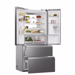 Haier FD 83 Serie 7 HFW7819EWMP frigorifero side-by-side Libera installazione 537 L E Platino, Acciaio inox - Vista aggiuntiva 6