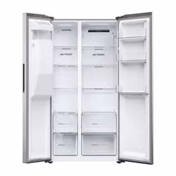 Haier SBS 90 Serie 3 HSR3918EIMP frigorifero side-by-side Libera installazione 515 L E Platino, Acciaio inox - Vista aggiuntiva 3