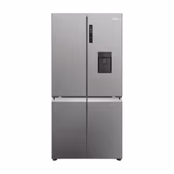 Haier Cube 90 Serie 5 HCR5919EHMP, Libera installazione, Porta americana, Platino, Acciaio inox, Sulla porta, Vetro, Telaio i ...