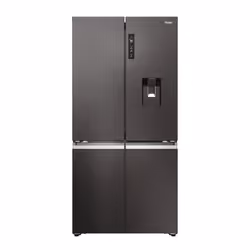 Haier HCR79F19EHMD, Libera installazione, Porta francese, Acciaio inox, Sulla porta, Vetro, Telaio in argento