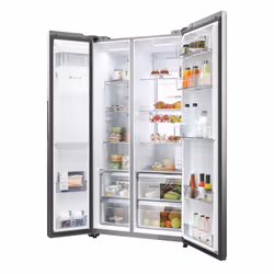 Haier SBS 90 Serie 5 HSW79F18CIMM frigorifero side-by-side Libera installazione 601 L C Platino, Acciaio inox - Vista aggiuntiva 5