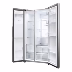 Haier SBS 90 Serie 5 HSW79F18CIMM frigorifero side-by-side Libera installazione 601 L C Platino, Acciaio inox - Vista aggiuntiva 6