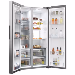 Haier HSW79F18ANMM frigorifero side-by-side Incasso/libero 611 L A Platino, Acciaio inox - Vista aggiuntiva 5