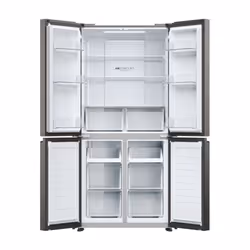Haier HCR3818ENMD frigorifero side-by-side Libera installazione 467 L E Grigio