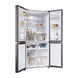 Haier HCR3818ENMD frigorifero side-by-side Libera installazione 467 L E Grigio - Vista aggiuntiva 4