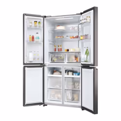 Haier HCR3818ENMD frigorifero side-by-side Libera installazione 467 L E Grigio - Vista aggiuntiva 6