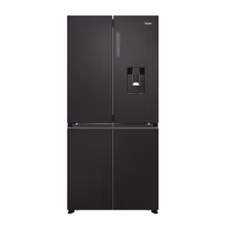 Haier Cube 83 Serie 7 HCR7818DWPT, Libera installazione, Multi porta, Nero, Sulla porta, Vetro, Telaio in argento