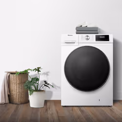 Hisense WDQA1014EVJM lavasciuga Libera installazione Caricamento frontale Bianco D - Vista aggiuntiva 5