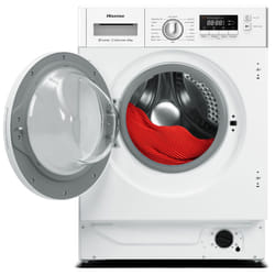 Hisense WD3M841BWIES lavasciuga Da incasso Caricamento frontale Bianco E