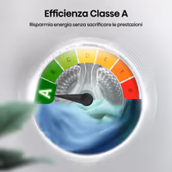 Hisense WD3S1043BW7 lavasciuga Libera installazione Caricamento frontale Bianco D - Vista aggiuntiva 4