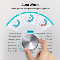 Hisense WD3S1043BW7 lavasciuga Libera installazione Caricamento frontale Bianco D - Vista aggiuntiva 7